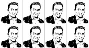 Portrait en mosaïque de Guillaume Néron Bancel issu d'une brochure du CD de la Mayenne - illustration leglob-journal.fr