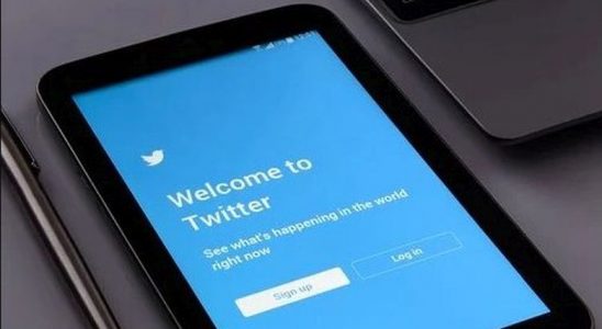 Twitter sur un smartphone