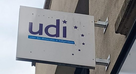 L'enseigne de la fédération de l'UDI en Mayenne