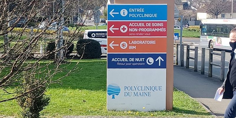 La polyclinique du Maine à Laval qui fait partie du Groupe 3 H logo