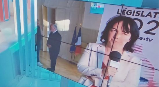 Géraldine Bannier le soir de sa réélection en direct sur F3 télé Pays de la Loire - Image Leglob-journal.fr