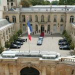 La cour de l’Hôtel Matigon - image libre de droit