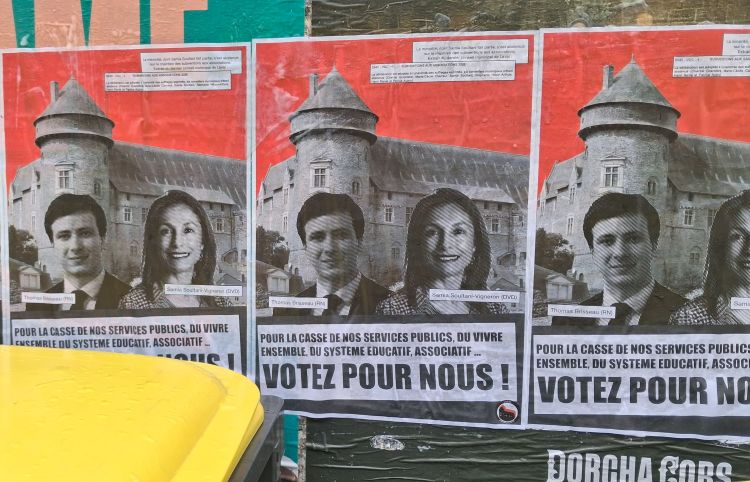 Affiche de Laval Antifasciste sur Laval- © leglob-journal.fr