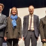 A Laval quatre des candidats en lice ayant participé à la soirée JCE - © leglob-journal.fr