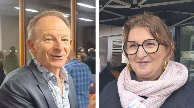 Jean-Pierre Thiot et Brigitte Guillardeau Marchand à l'Huisserie - © leglob-journal.fr