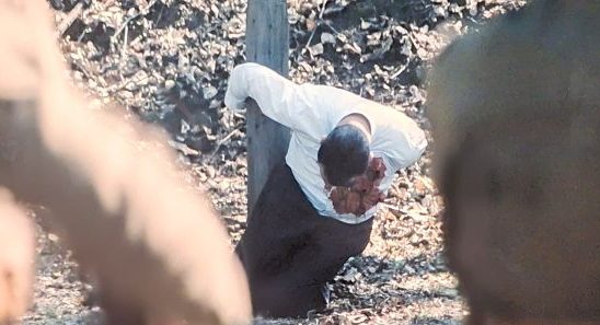 Capture cinéma Rayons et Ombres le film avec Jean Dujardin dans le rôle de Jean Luchaire fusillé