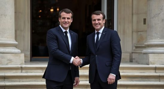 Sur le perron de l’Élysée la passation de pouvoir - Image générée par IA