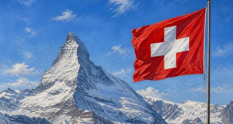 Les montagnes enneigées de la Suisse - leglob-journal avec IA