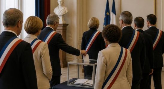 De grands électeurs-trices en train de voter dans une préfecture pour les Sénatoriales - Image générée par IA